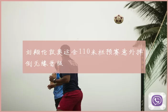 刘翔伦敦奥运会110米栏预赛意外摔倒无缘晋级
