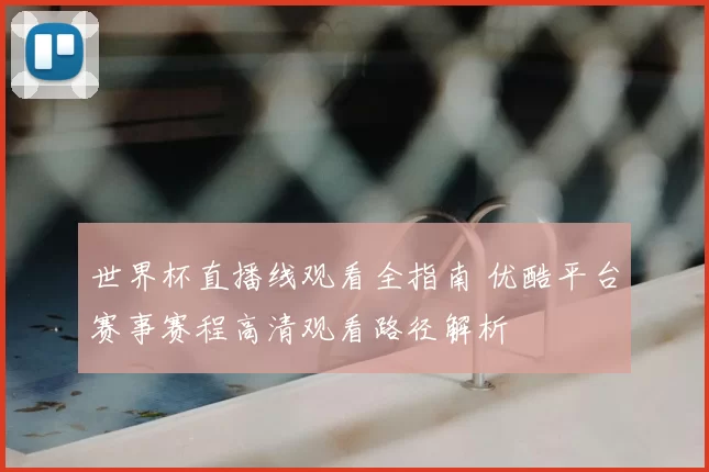 世界杯直播线观看全指南 优酷平台赛事赛程高清观看路径解析